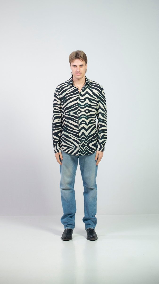 CAMICIA GREEN ZEBRA - Benevierre