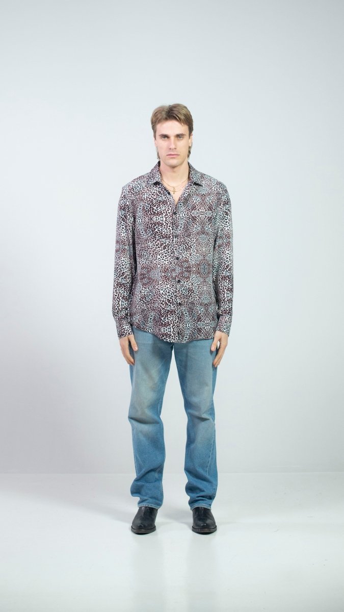 CAMICIA IVORY LEOPARD - Benevierre
