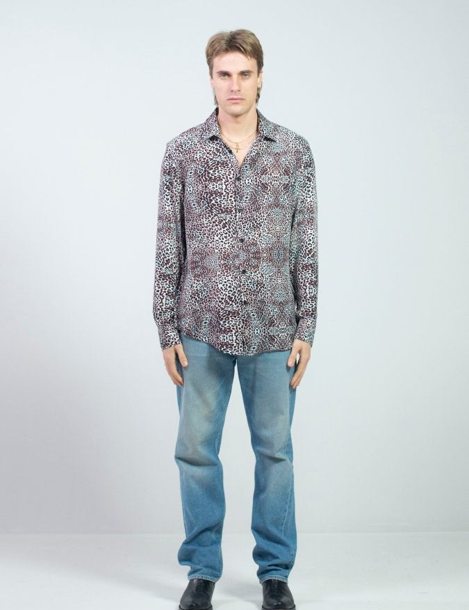 CAMICIA IVORY LEOPARD - Benevierre