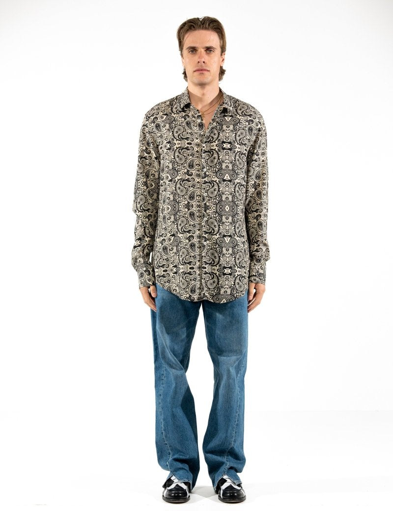 CAMICIA IVORY PAISLEY - Benevierre