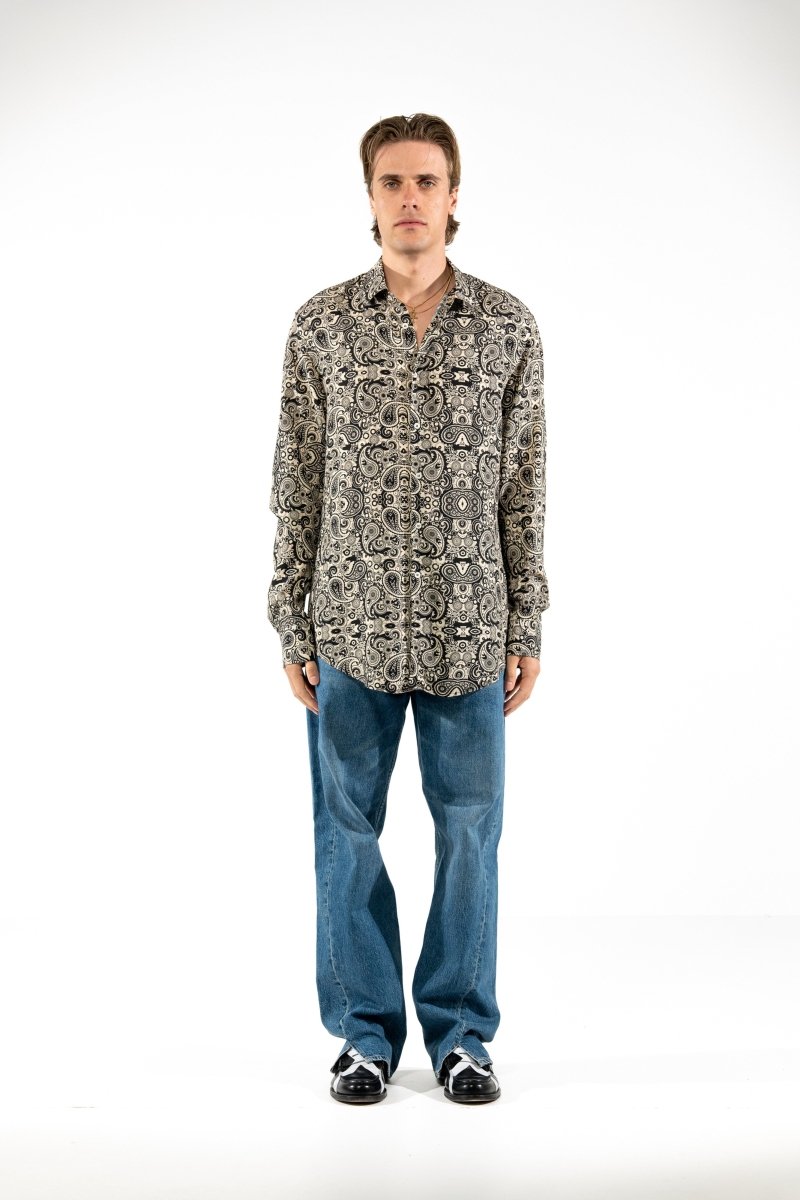 CAMICIA IVORY PAISLEY - Benevierre