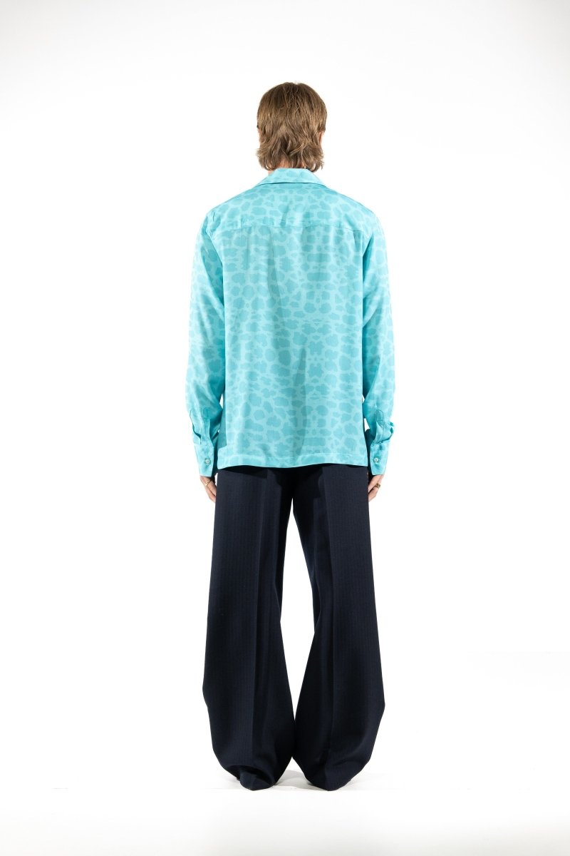 CAMICIA LIGHT BLUE ANIMALIER - Benevierre