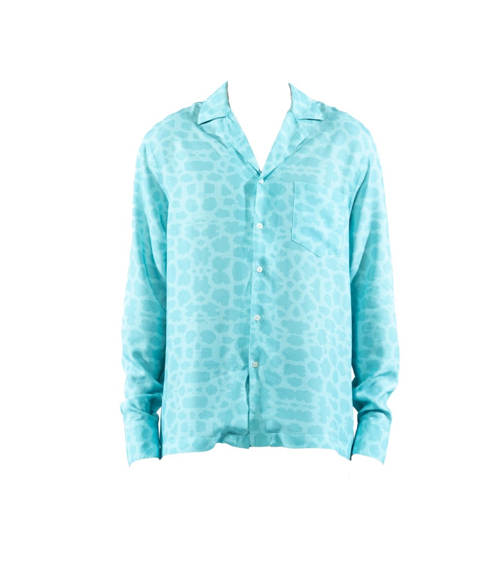 CAMICIA LIGHT BLUE ANIMALIER - Benevierre