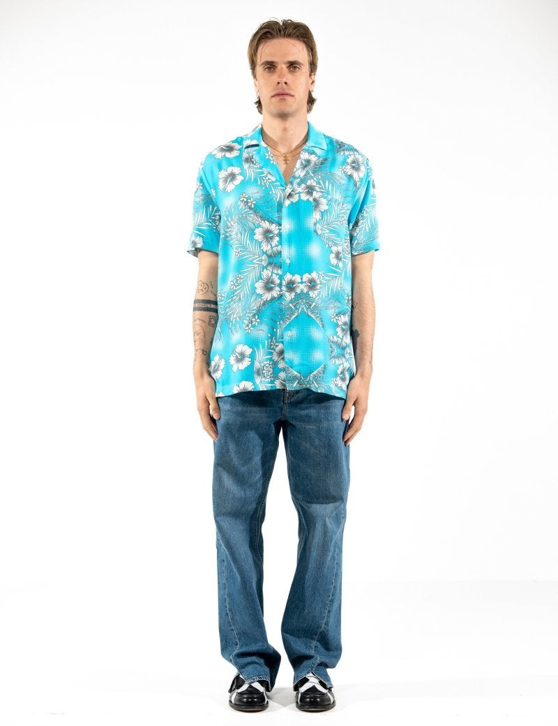 CAMICIA LIGHT BLUE FLOWERS - Benevierre