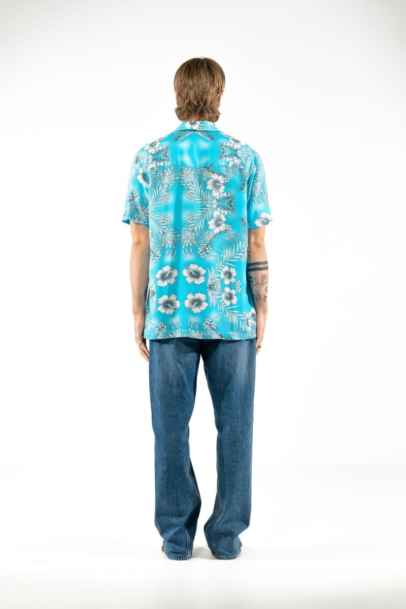 CAMICIA LIGHT BLUE FLOWERS - Benevierre