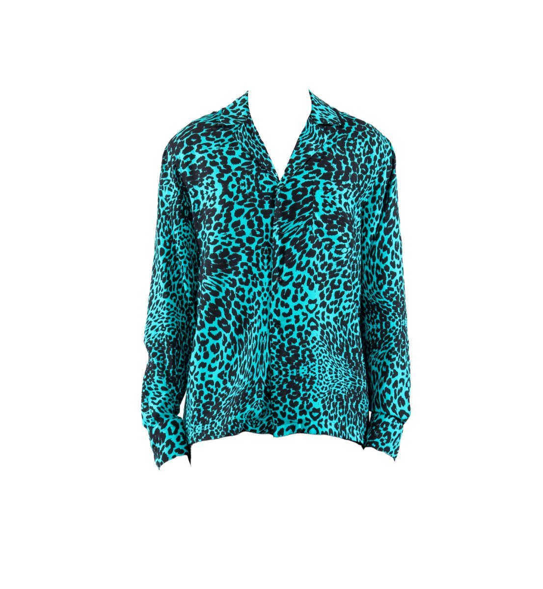 CAMICIA LIGHT BLUE LEOPARD - Benevierre