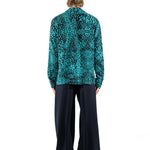 CAMICIA LIGHT BLUE LEOPARD - Benevierre