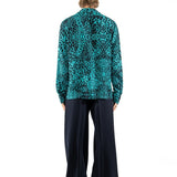 CAMICIA LIGHT BLUE LEOPARD - Benevierre