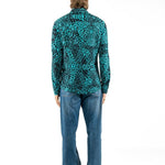 CAMICIA LIGHT BLUE LEOPARD - Benevierre