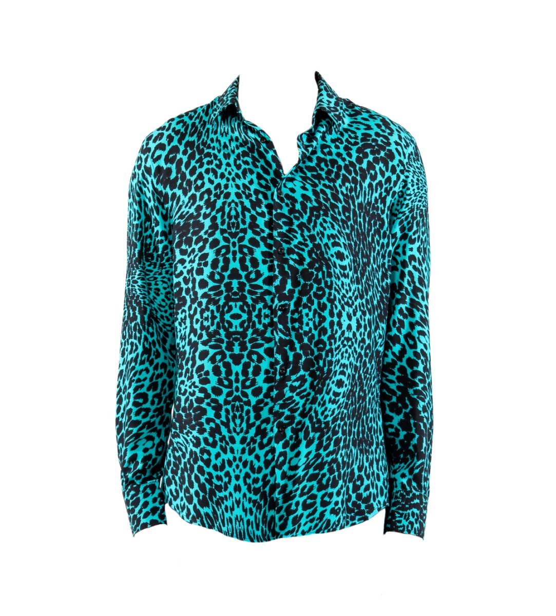 CAMICIA LIGHT BLUE LEOPARD - Benevierre