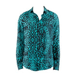 CAMICIA LIGHT BLUE LEOPARD - Benevierre