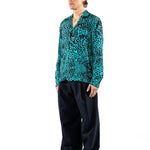 CAMICIA LIGHT BLUE LEOPARD - Benevierre