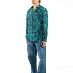 CAMICIA LIGHT BLUE LEOPARD - Benevierre