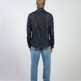 CAMICIA LUREX BLACK ANIMALIER - Benevierre