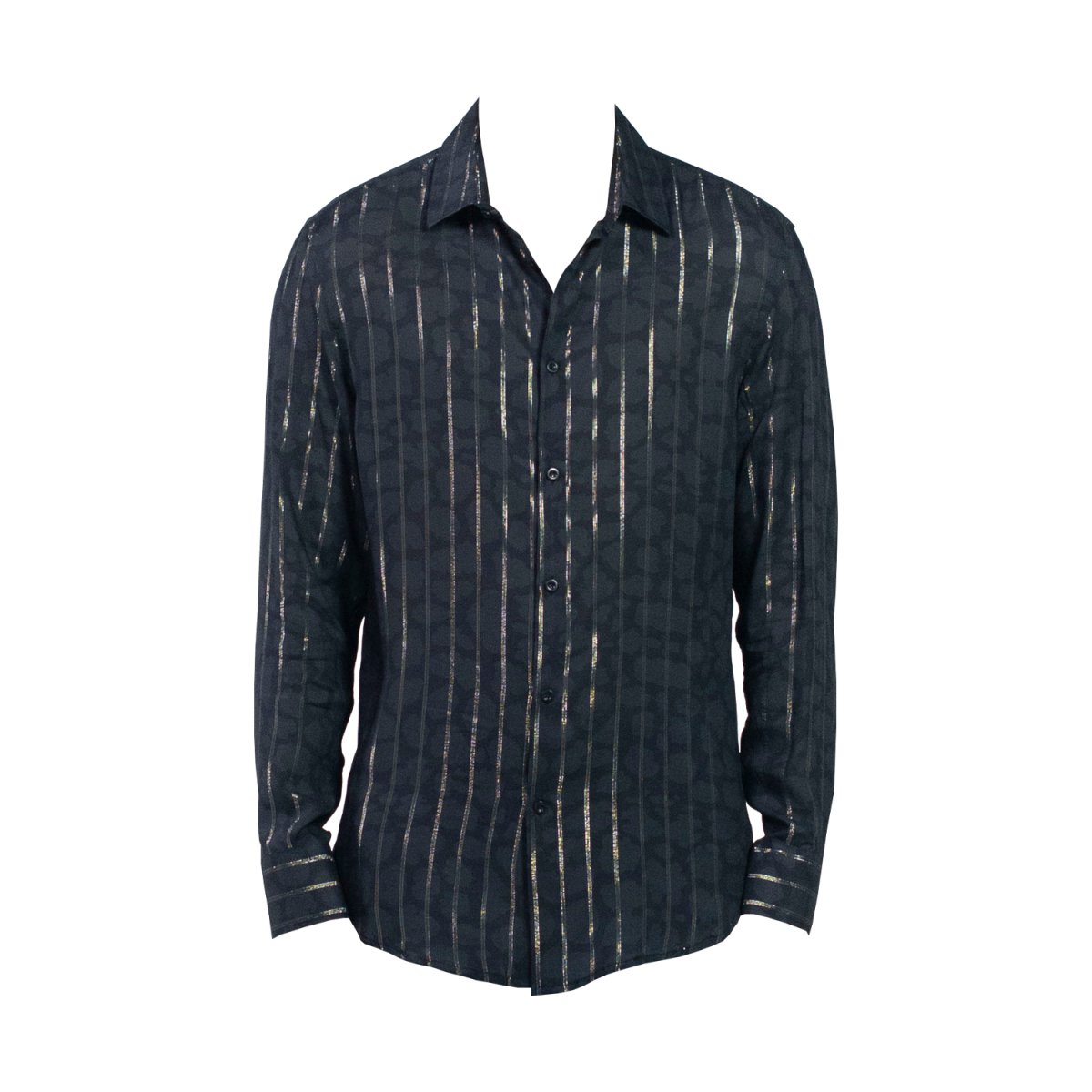CAMICIA LUREX BLACK ANIMALIER - Benevierre