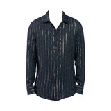 CAMICIA LUREX BLACK ANIMALIER - Benevierre