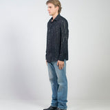 CAMICIA LUREX BLACK ANIMALIER - Benevierre