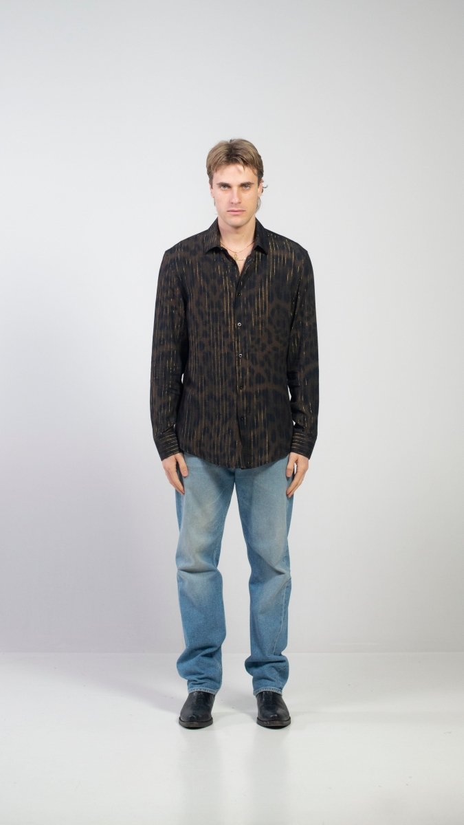 CAMICIA LUREX BROWN JAGUAR - Benevierre