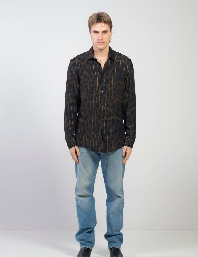 CAMICIA LUREX BROWN JAGUAR - Benevierre