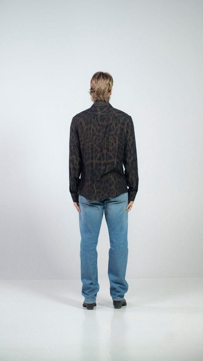 CAMICIA LUREX BROWN JAGUAR - Benevierre