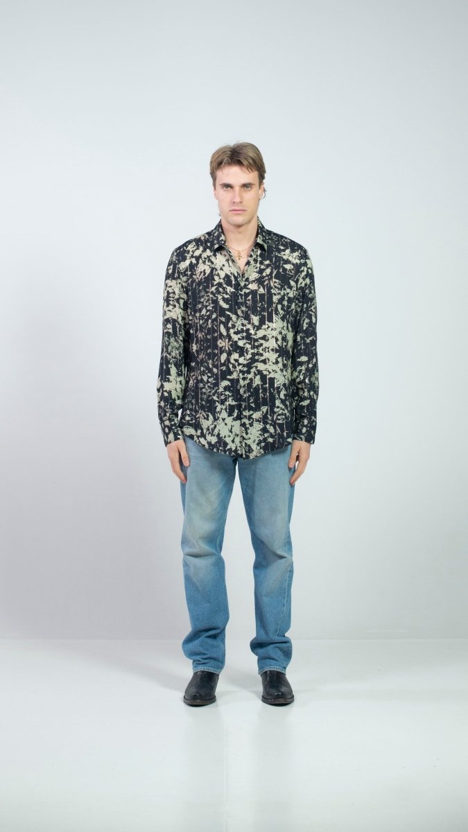 CAMICIA LUREX CREAM BOUQUET - Benevierre