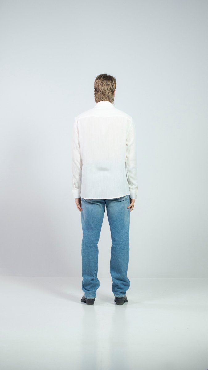 CAMICIA LUREX WHITE PINCO - Benevierre