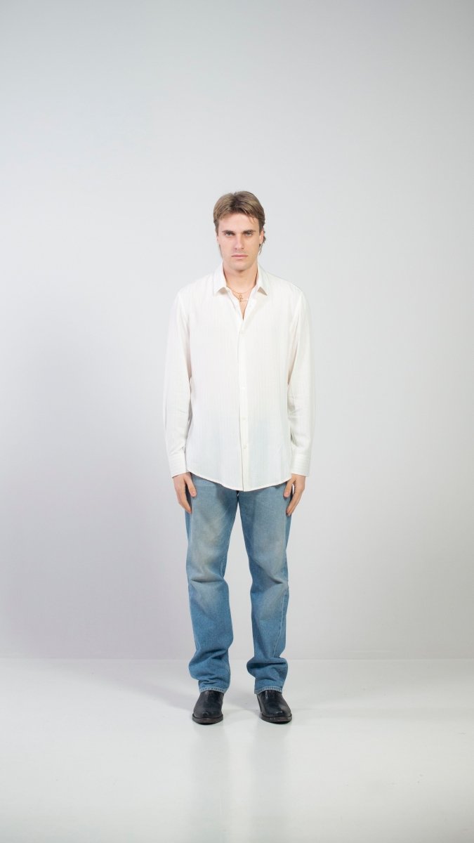 CAMICIA LUREX WHITE PIPPO - Benevierre