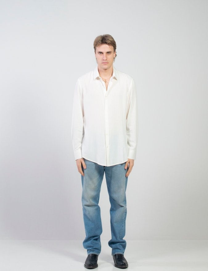 CAMICIA LUREX WHITE PIPPO - Benevierre