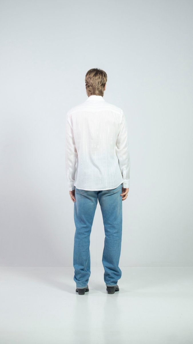 CAMICIA LUREX WHITE PISOLO - Benevierre