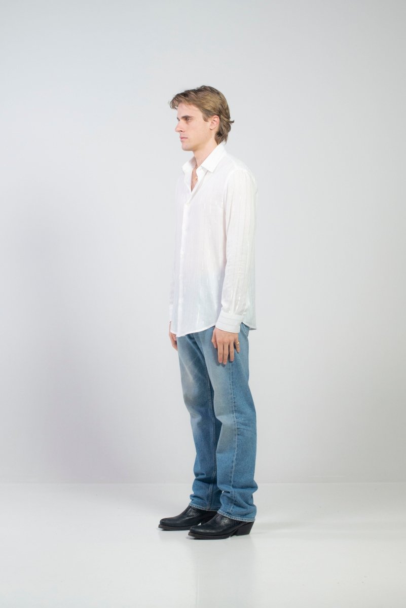 CAMICIA LUREX WHITE PISOLO - Benevierre