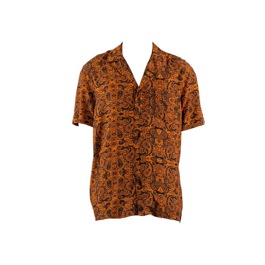 CAMICIA ORANGE PAISLEY - Benevierre