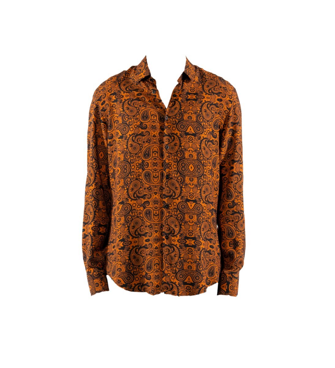 CAMICIA ORANGE PAISLEY - Benevierre