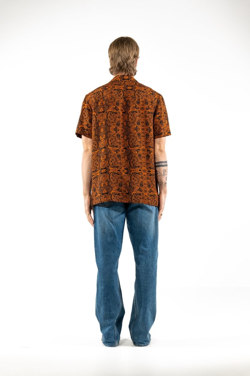 CAMICIA ORANGE PAISLEY - Benevierre