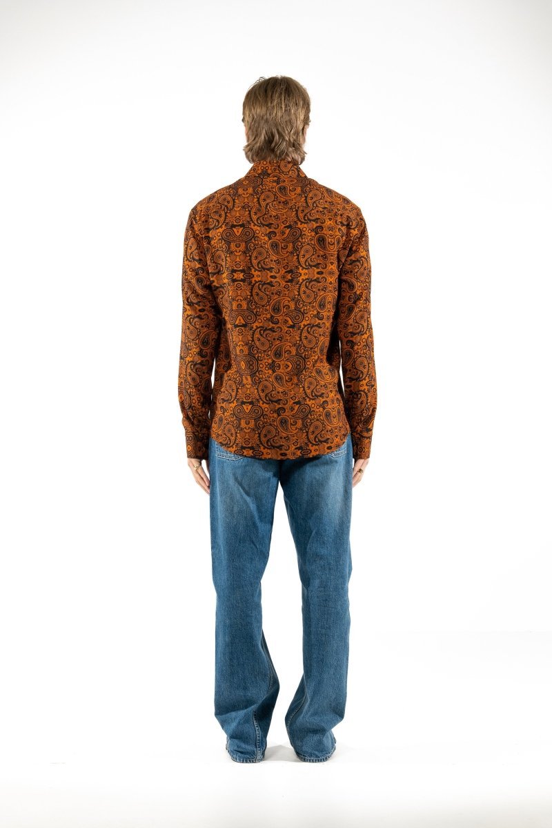 CAMICIA ORANGE PAISLEY - Benevierre