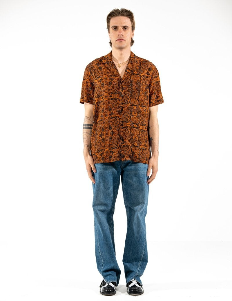 CAMICIA ORANGE PAISLEY - Benevierre