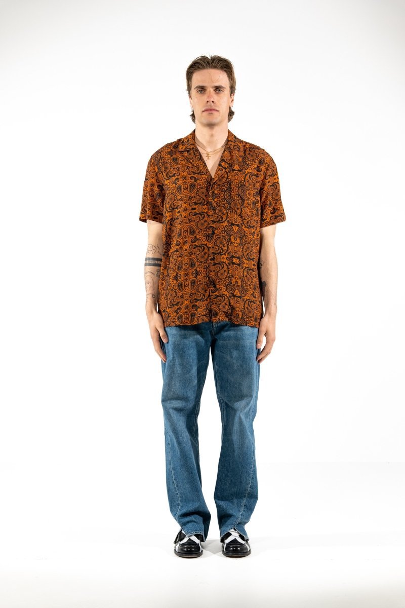 CAMICIA ORANGE PAISLEY - Benevierre