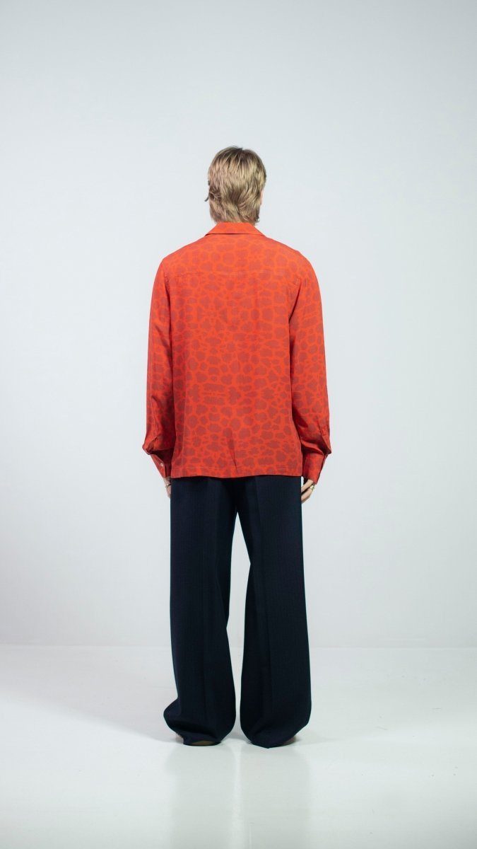 CAMICIA RED ANIMALIER - Benevierre