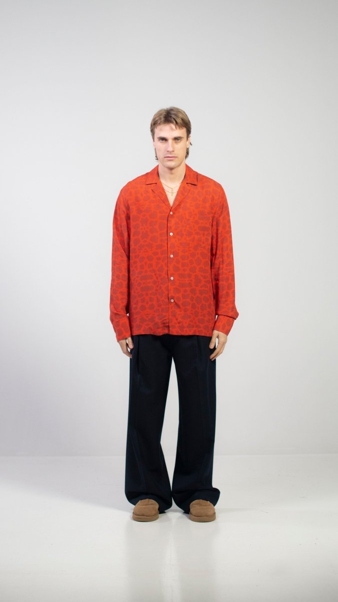 CAMICIA RED ANIMALIER - Benevierre