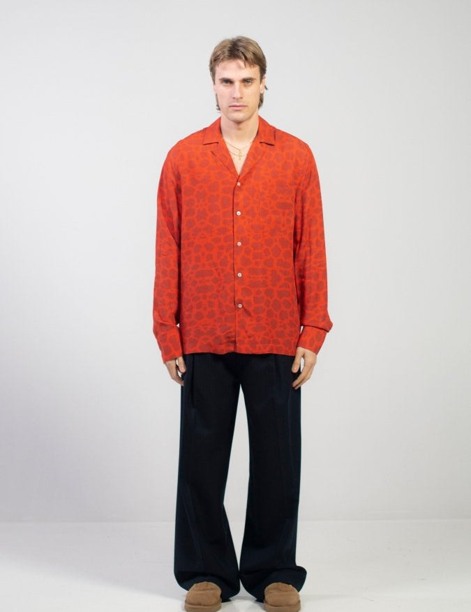 CAMICIA RED ANIMALIER - Benevierre