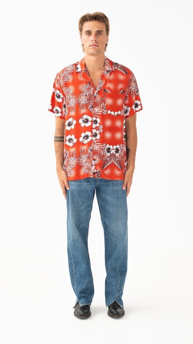 CAMICIA RED FLOWERS - Benevierre