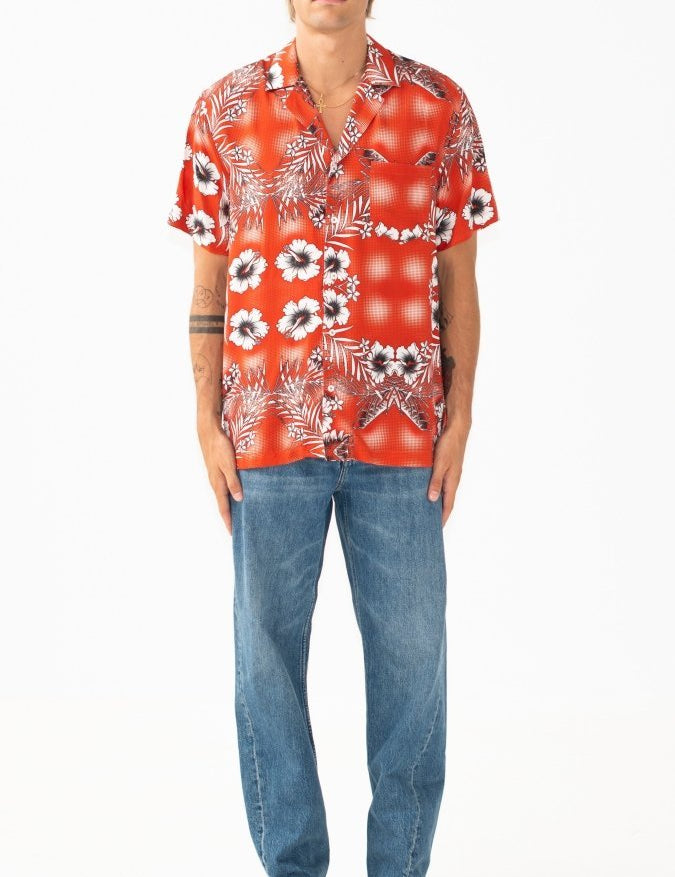CAMICIA RED FLOWERS - Benevierre