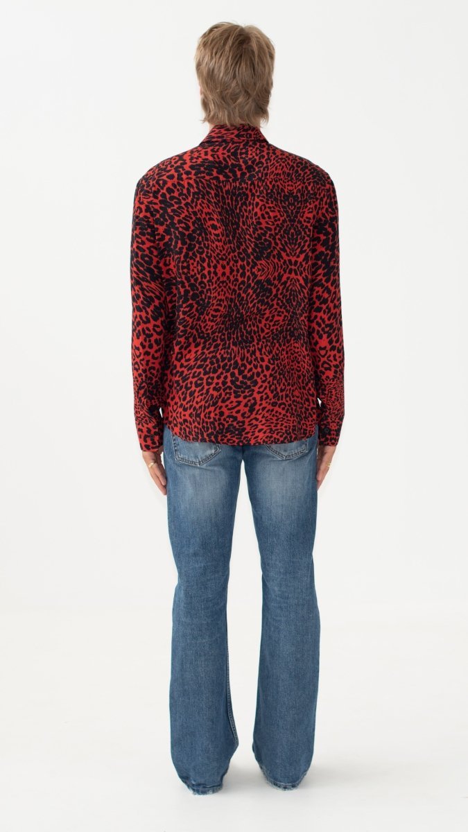 CAMICIA RED LEOPARD - Benevierre
