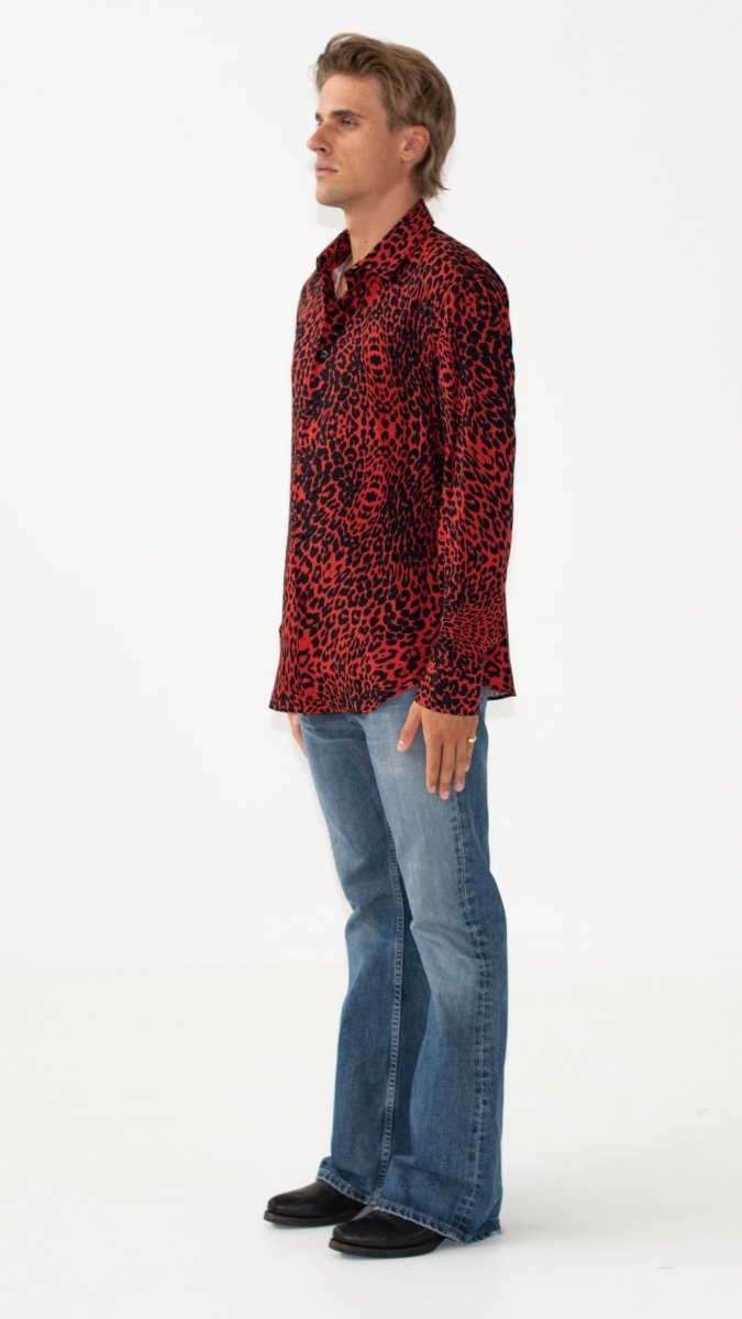 CAMICIA RED LEOPARD - Benevierre