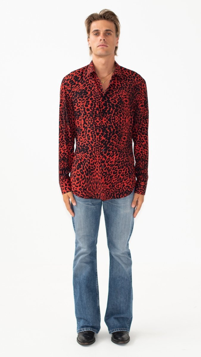 CAMICIA RED LEOPARD - Benevierre