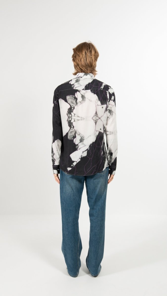 CAMICIA VIOLET MARBLE - Benevierre