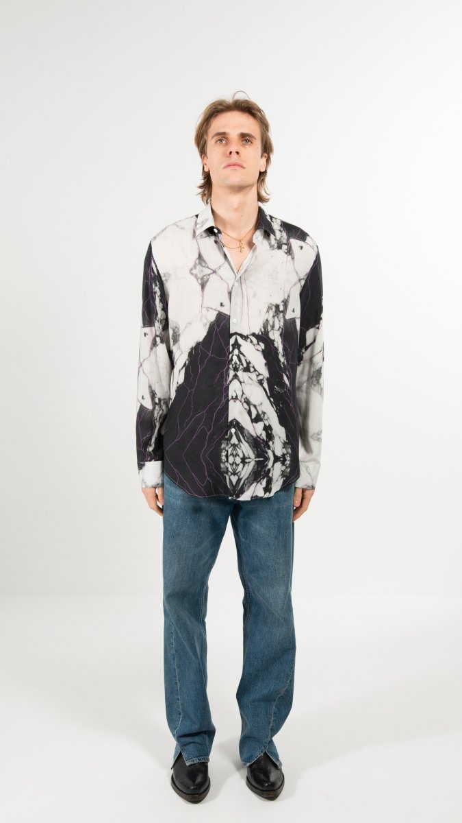 CAMICIA VIOLET MARBLE - Benevierre