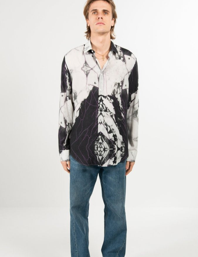 CAMICIA VIOLET MARBLE - Benevierre