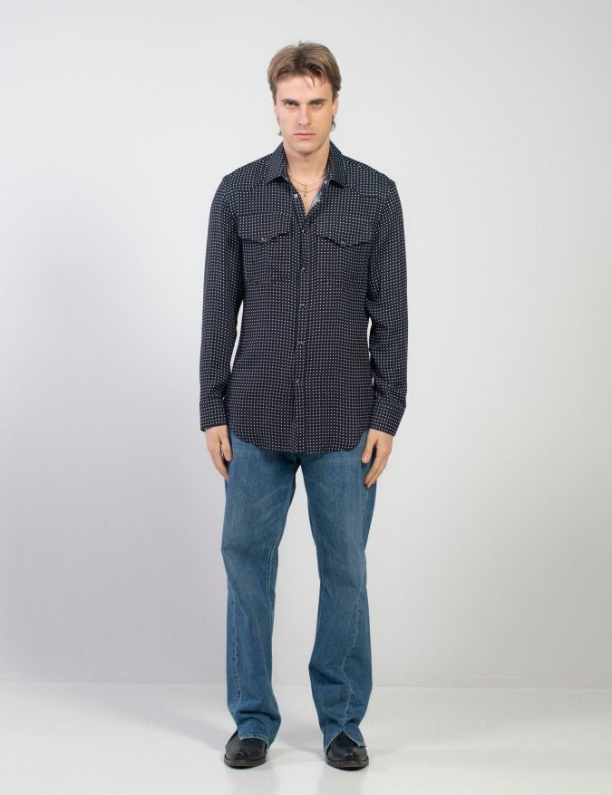 CAMICIA WHITE MICROPOIS - Benevierre
