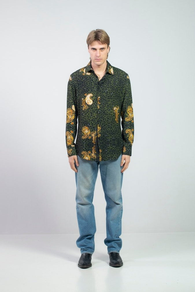 ‘Green Leopard Paisley’ - Benevierre